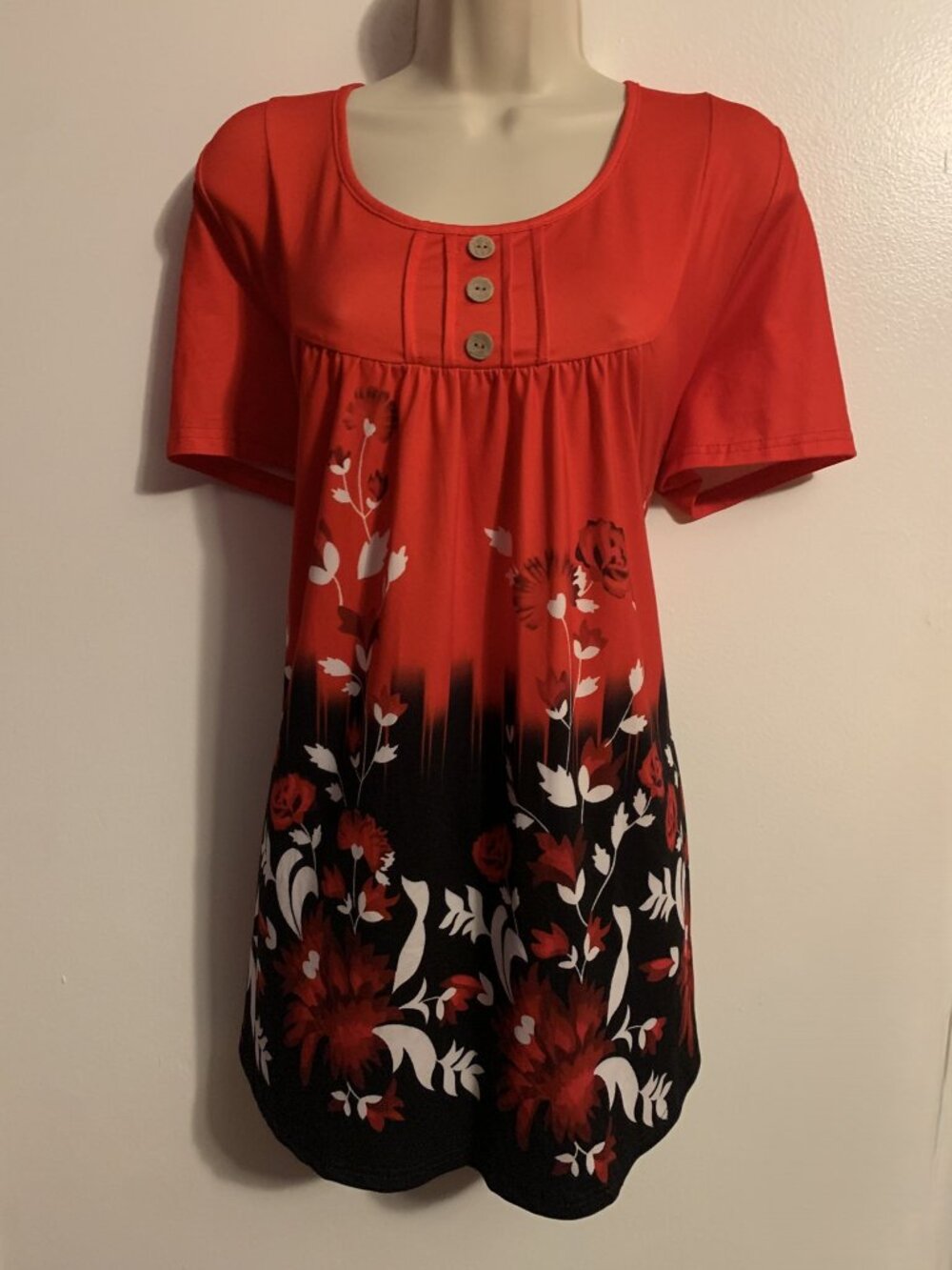 Women's Short Sleeve Blouse Size XL